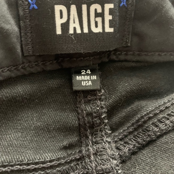 Paige Hoxton Ripped Raw Hem Skinny Jeans in DARK SHADOW DESTRUCTED - Picture 7 of 7